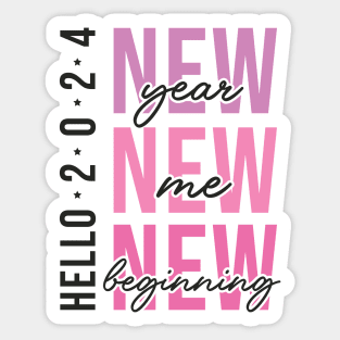 Hello 2024 Sticker